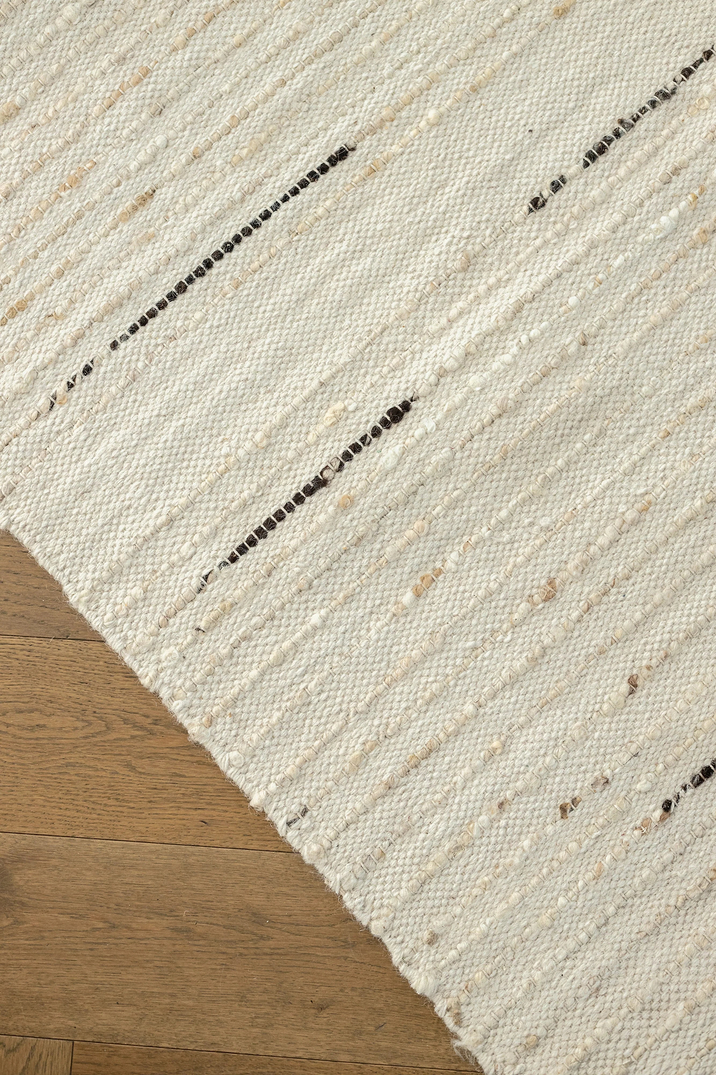 Sample of Elk Wool Rug in Ivory Brown