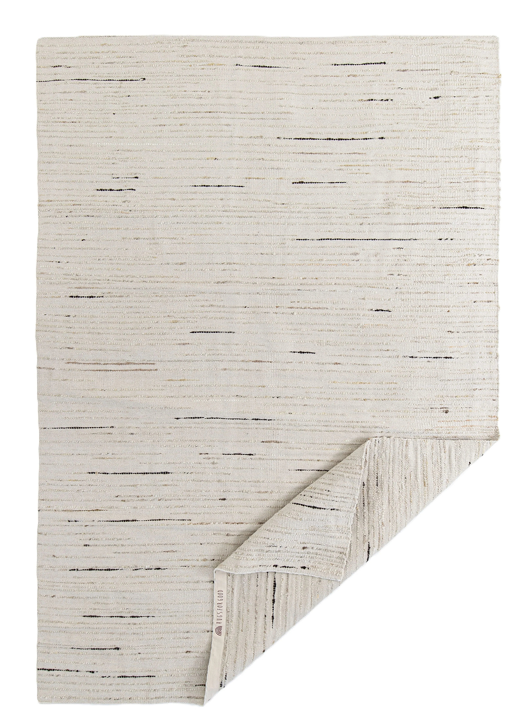 Sample of Elk Wool Rug in Ivory Brown