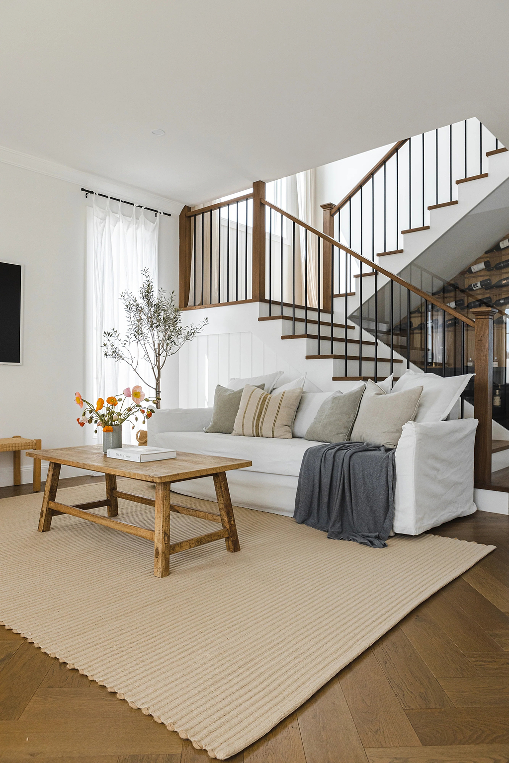 Mendocino Wool & Jute Rug in Latte