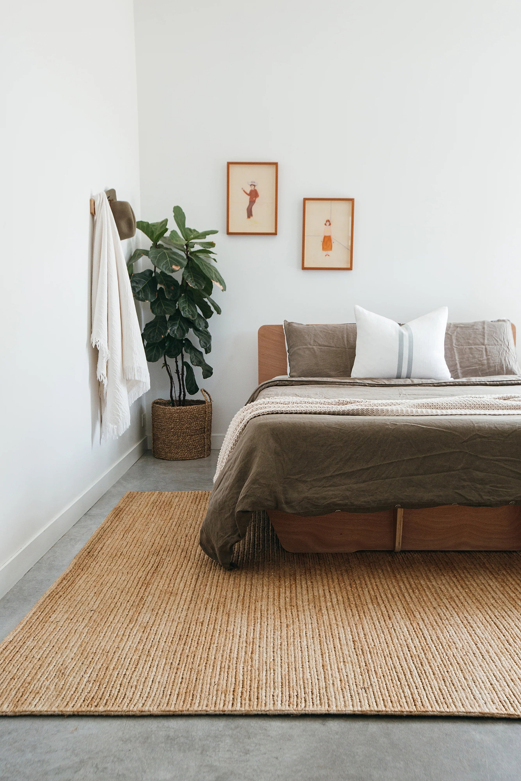 Sample of Dharma Braided Jute Rug in Natural