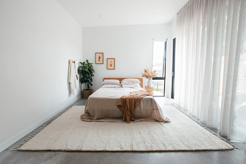 Sample of Sapna Hand Knotted New Zealand Ribbed Wool Rug in Ivory