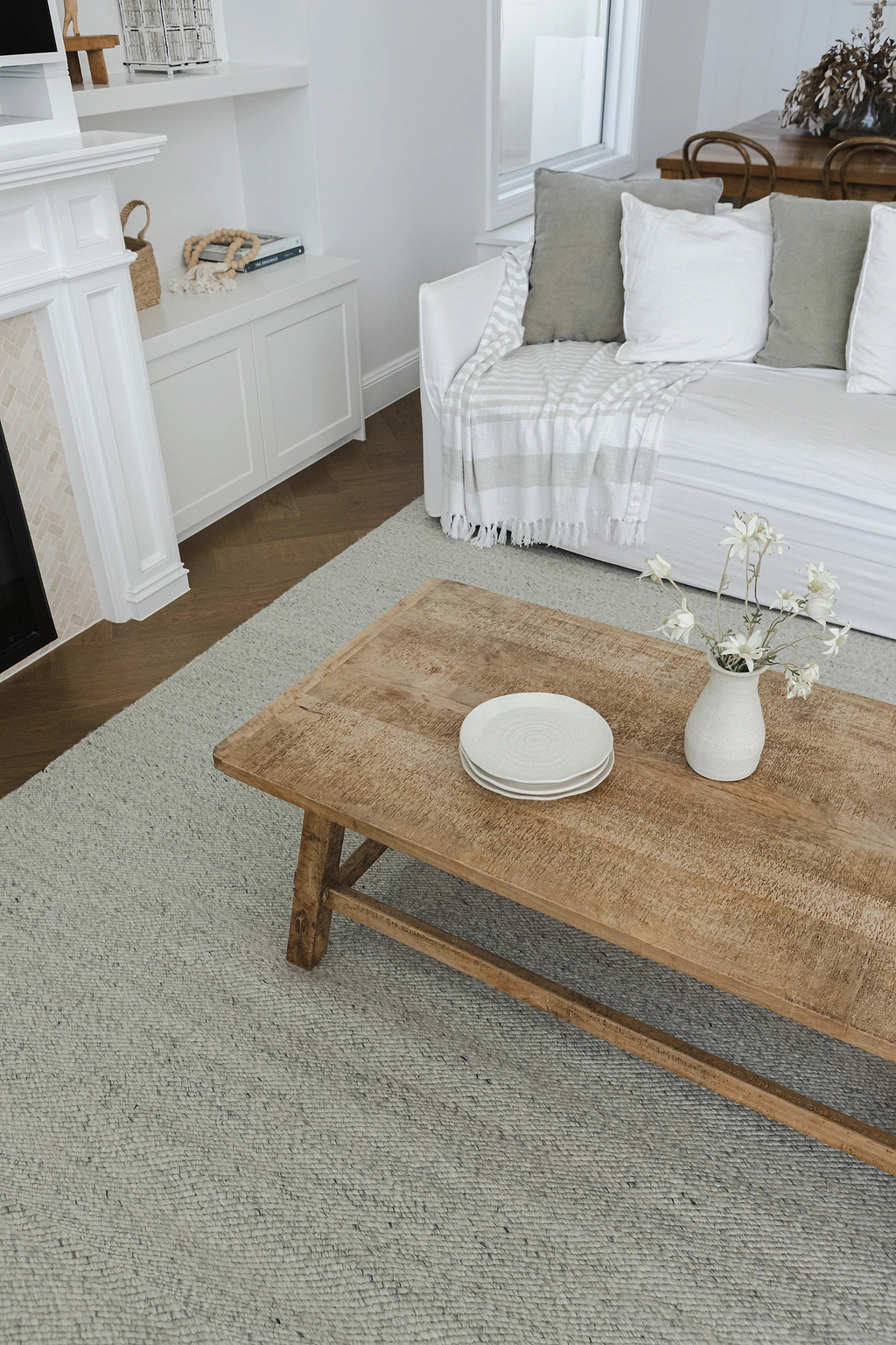 Sample of Seattle Wool Rug in Dove