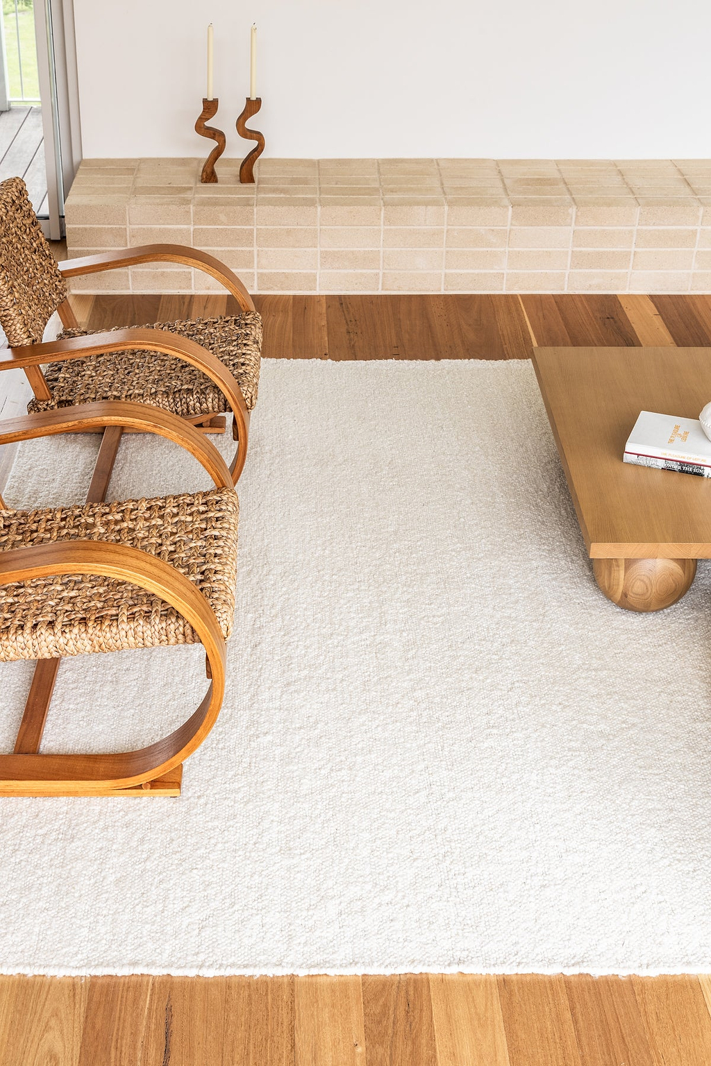 Sedona New Zealand Wool Rug in Chalk