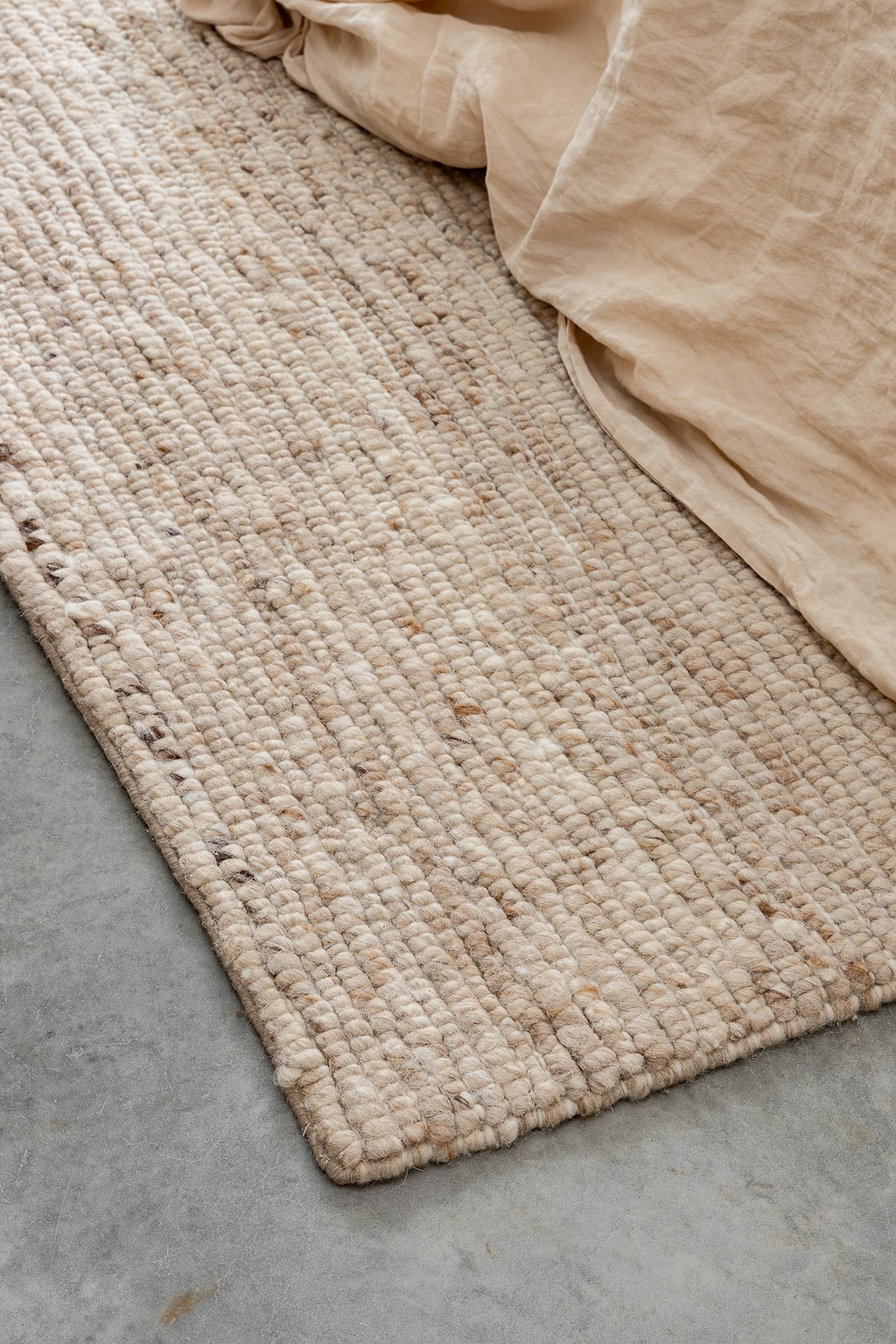 Bangalow Undyed New Zealand Wool Rug in Paperbark