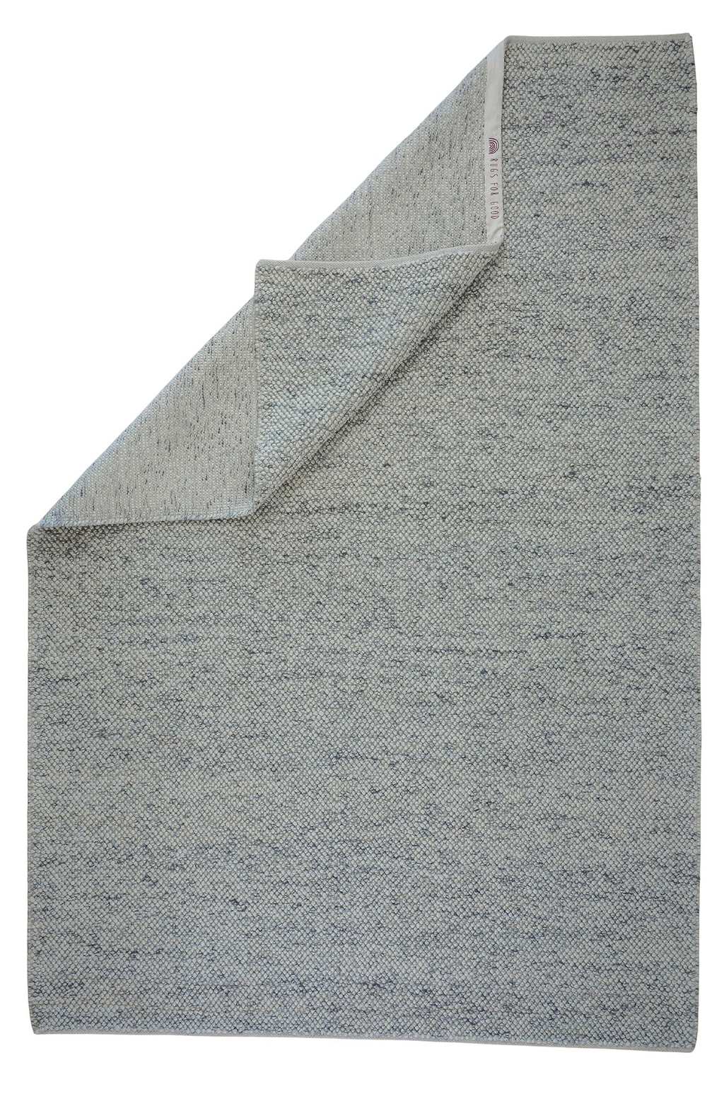 Serenity Handwoven Chunky Wool Rug in Grey