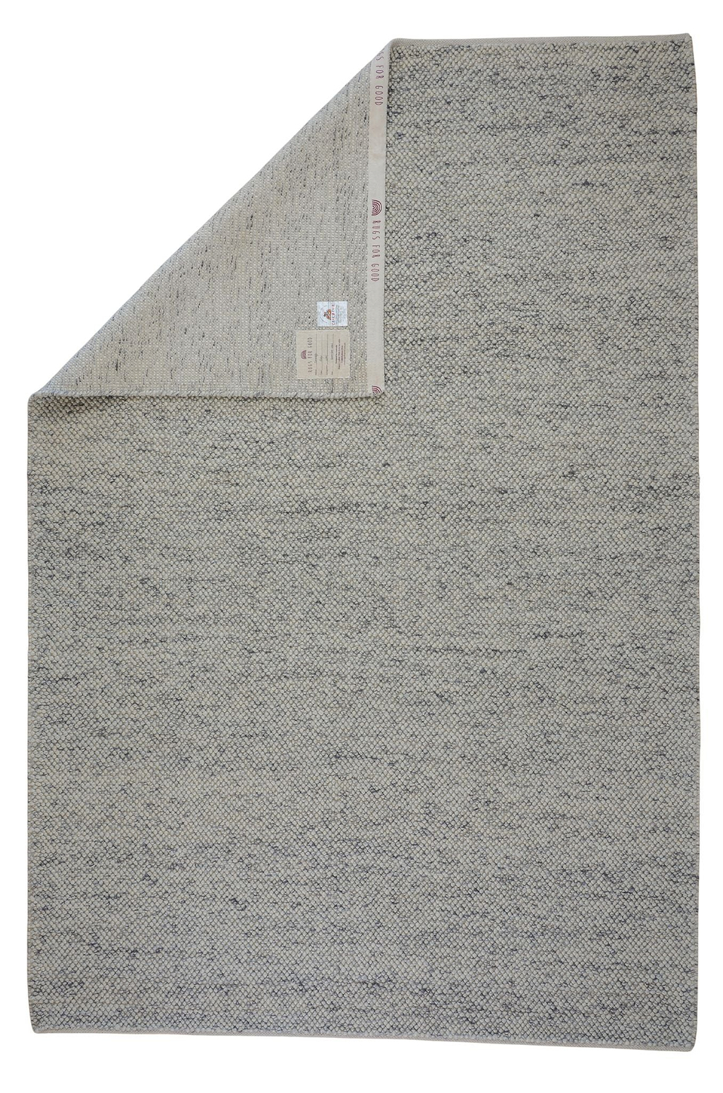 Serenity Handwoven Chunky Wool Rug in Grey