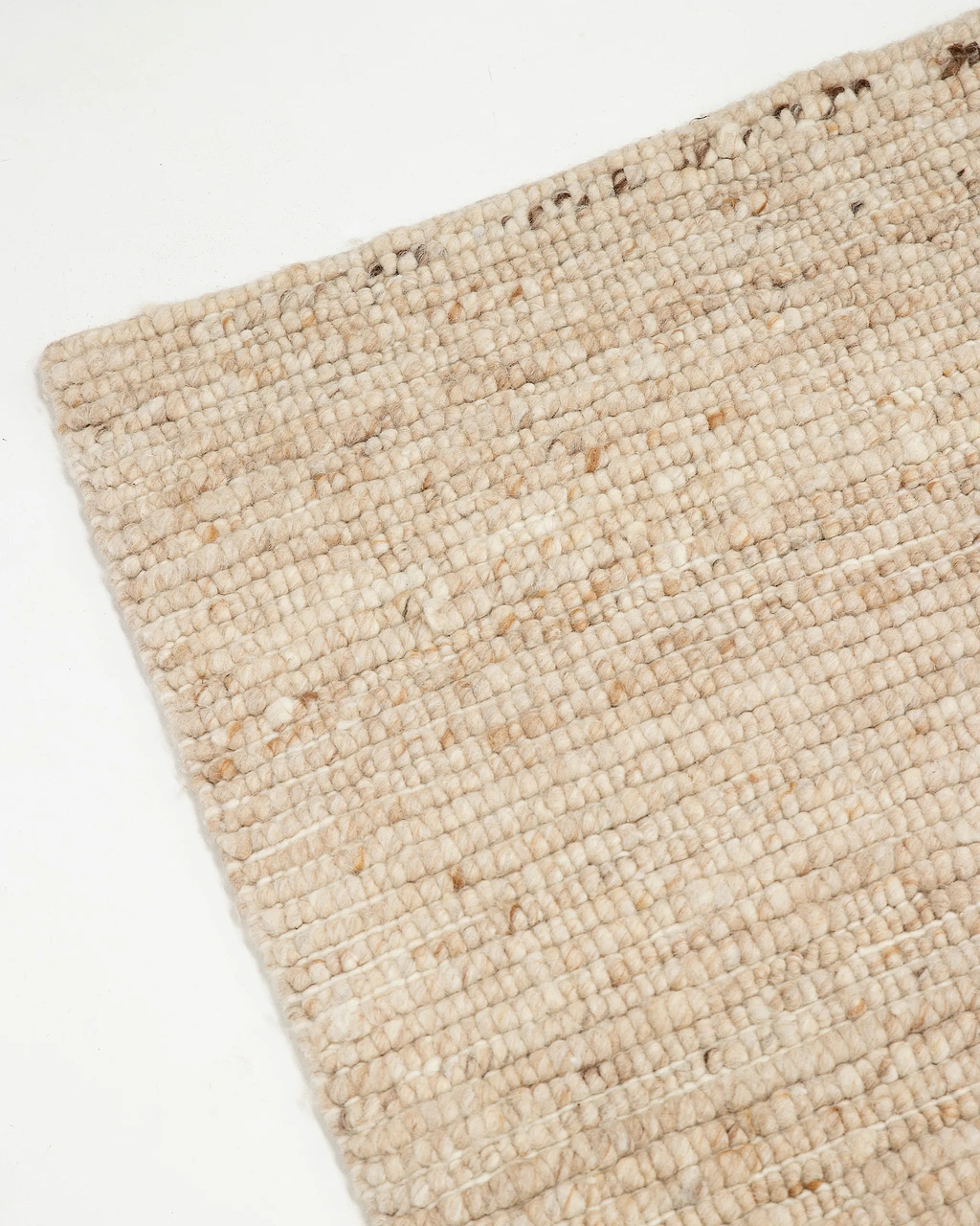 Sample of Bangalow Undyed New Zealand Wool Rug in Paperbark