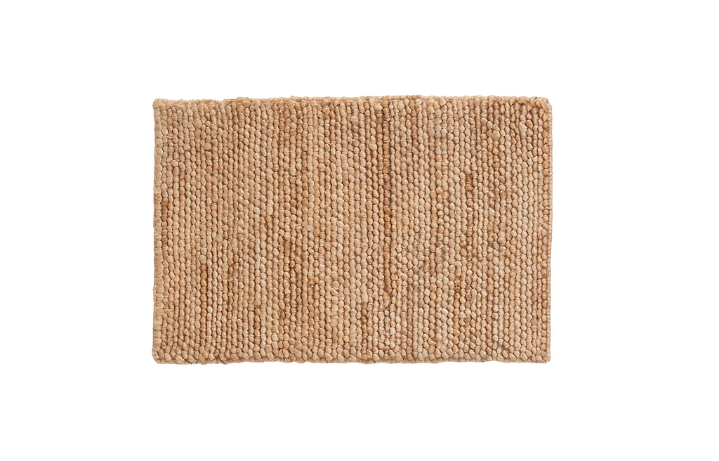 Gaia Loop Weave Jute Doormat in Natural