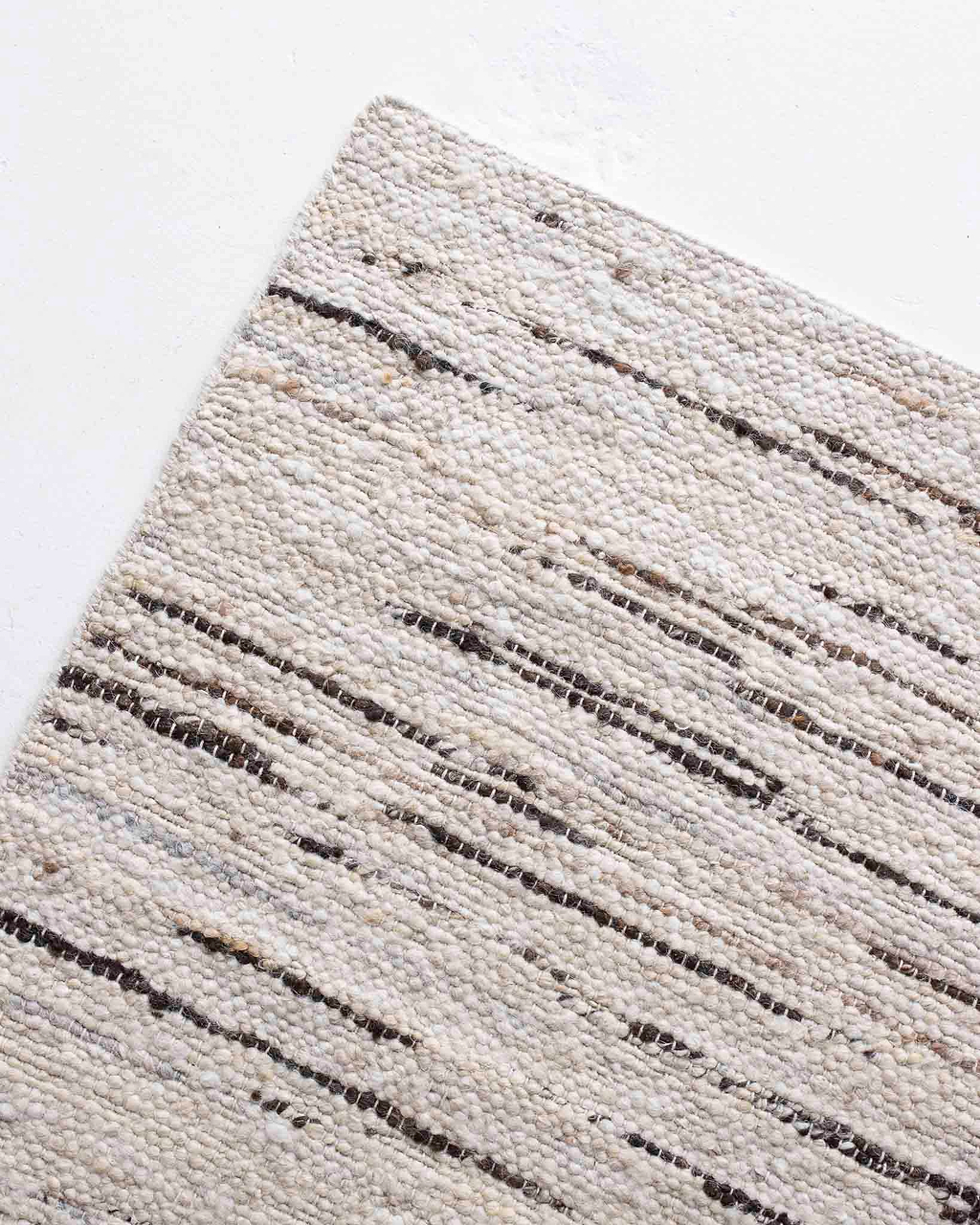 Sample of Elk Wool Rug in Umber