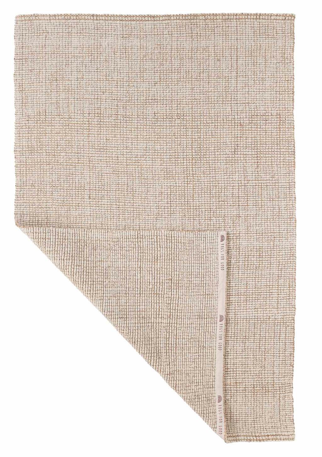Alskar Handwoven Wool and Jute Rug in Wheat