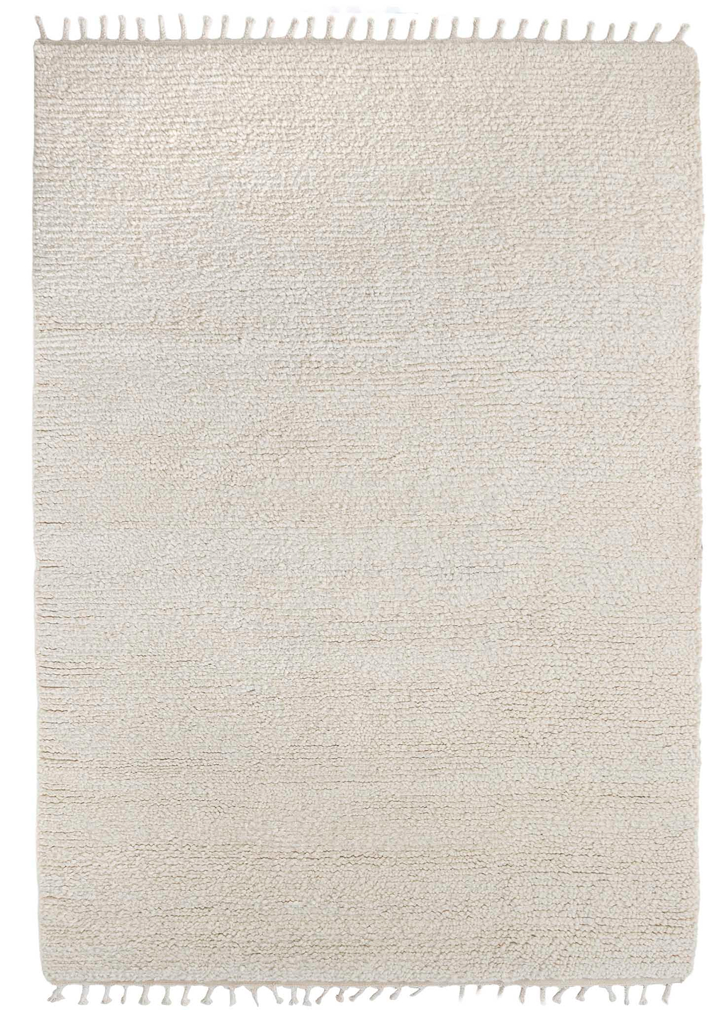 Sample of Sapna Hand Knotted New Zealand Ribbed Wool Rug in Ivory