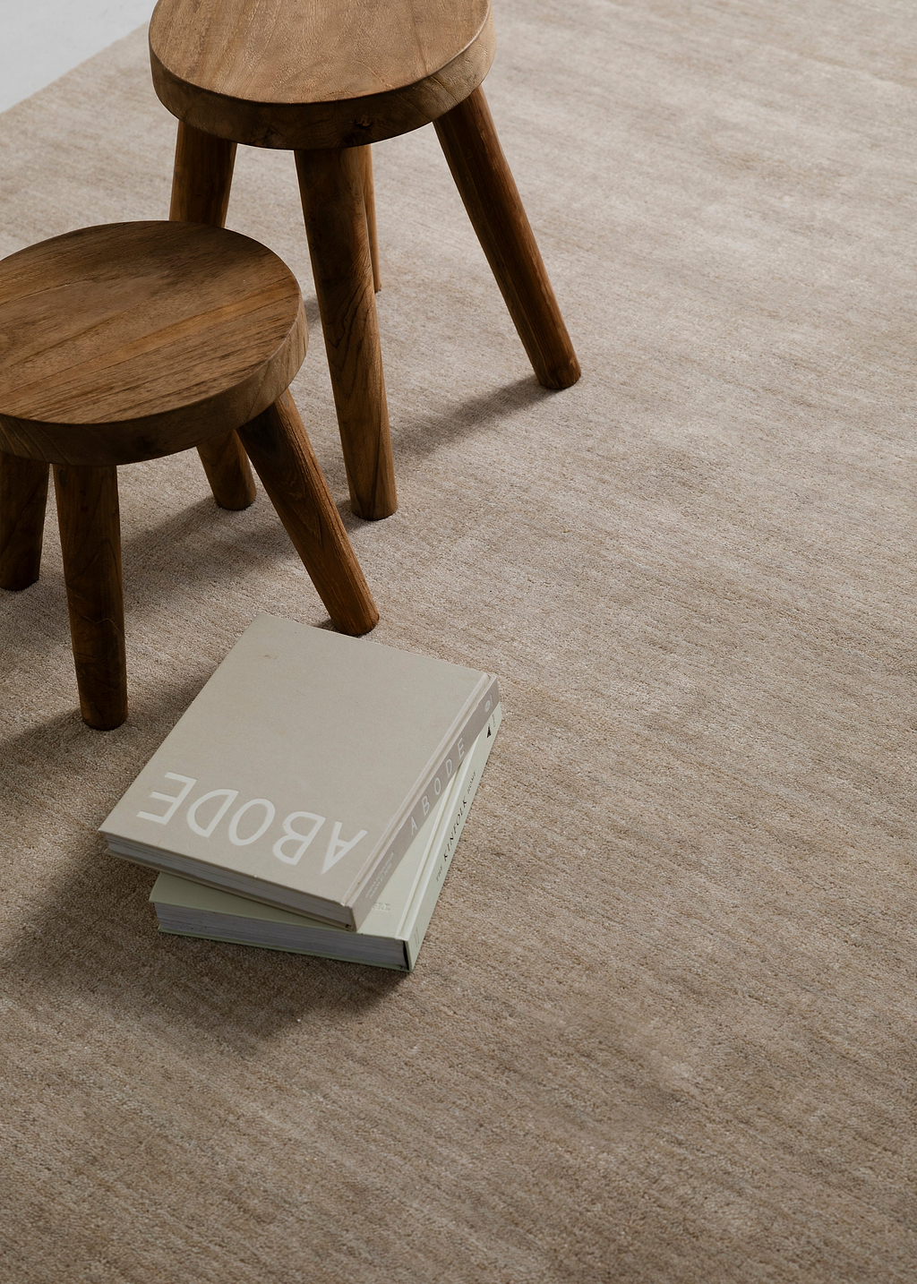 Bhakti Abrash Wool Blend Rug in Oyster