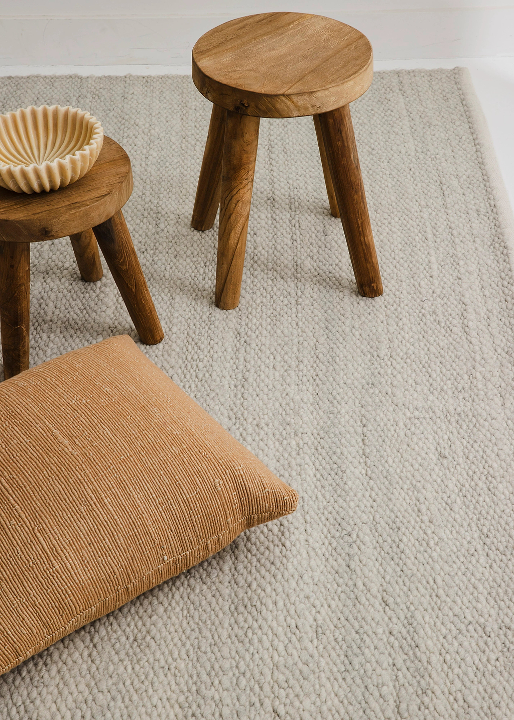 Luna Wool Rug in Mist