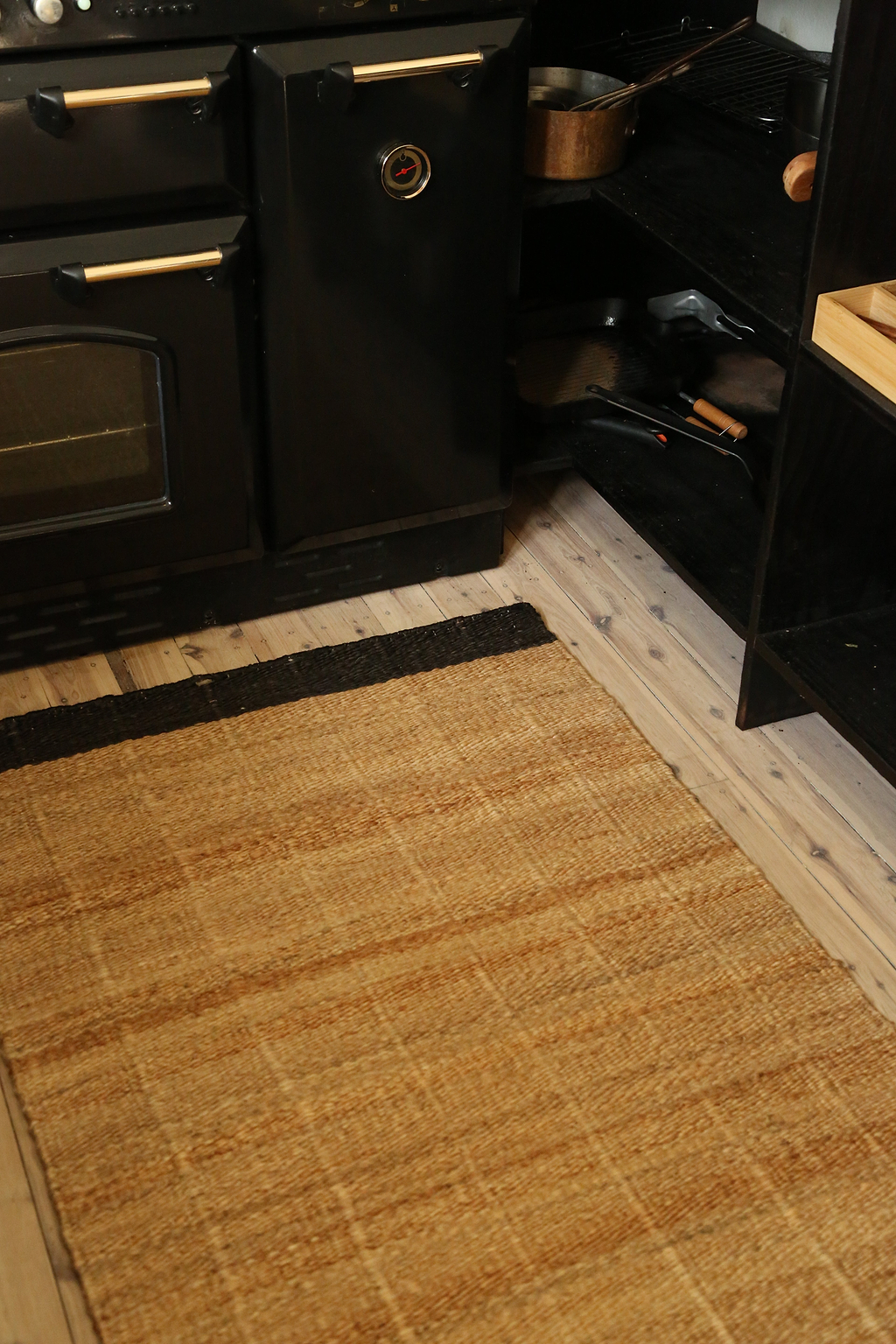 Suffolk Black Trim Jute Doormat