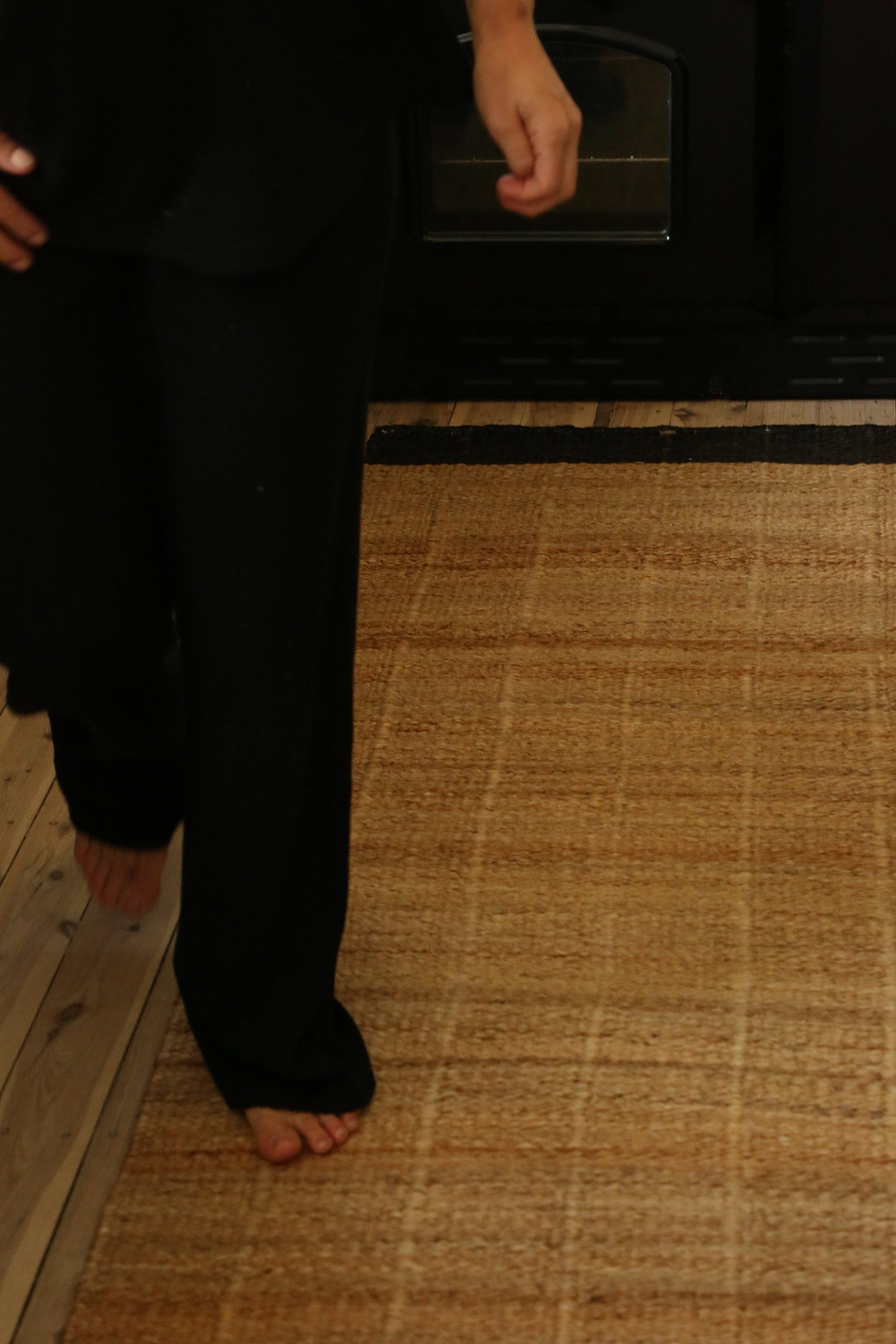Suffolk Black Trim Jute Doormat