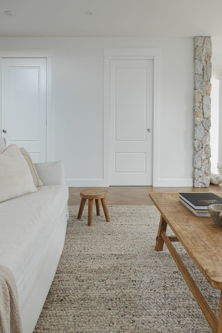 Topanga Chunky Wool Rug in Pebble