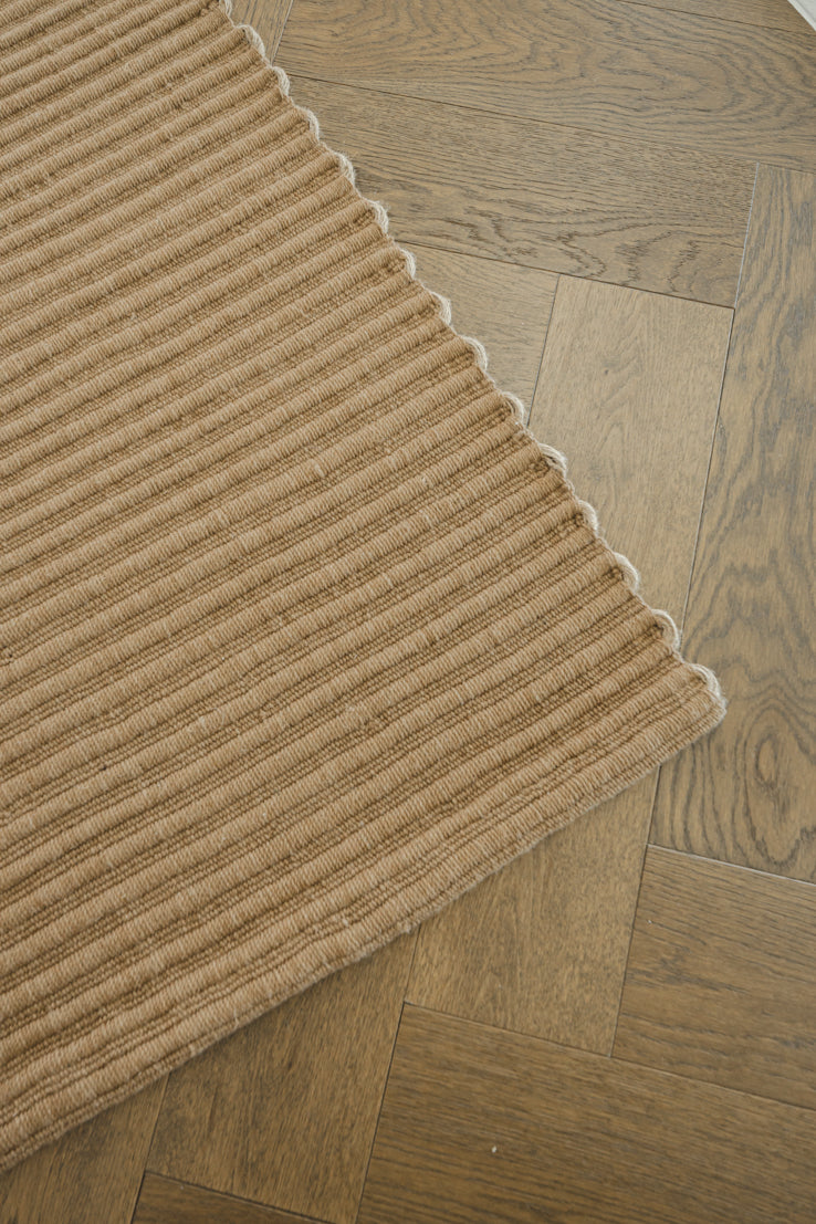 Mendocino Wool & Jute Rug in Clay