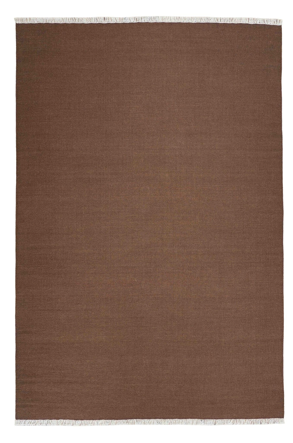 Sample of Terrain Reversible Wool Rug in Burnt Umber