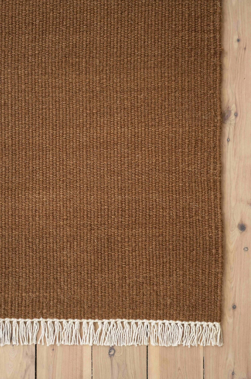 Sample of Terrain Reversible Wool Rug in Bark