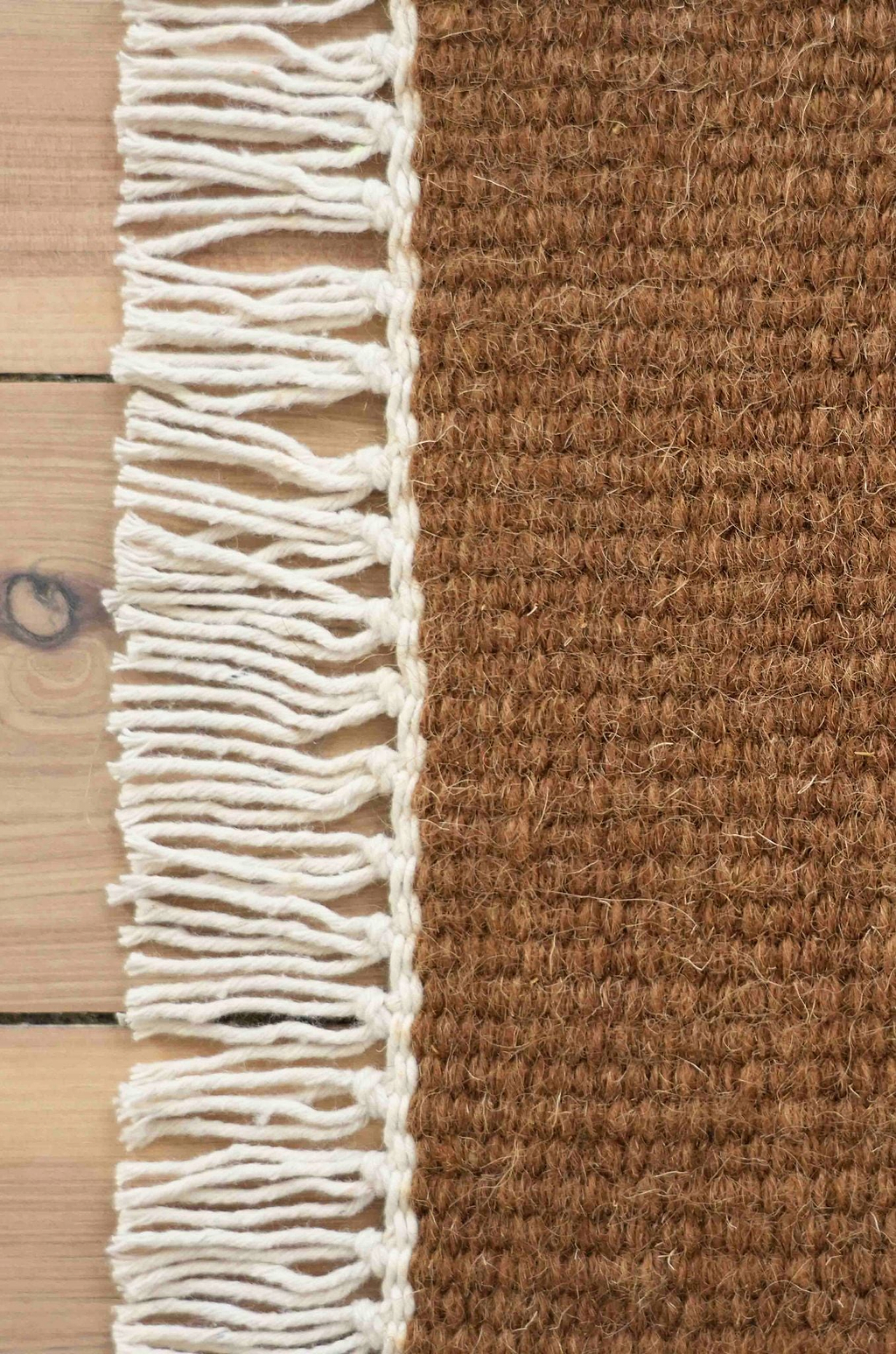 Sample of Terrain Reversible Wool Rug in Bark