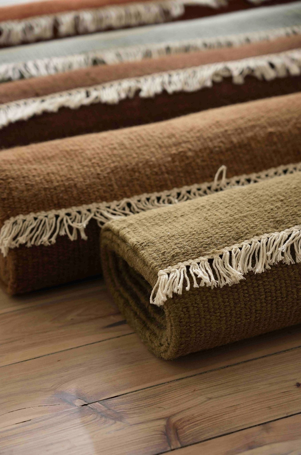 Terrain Reversible Wool Rug in Moss