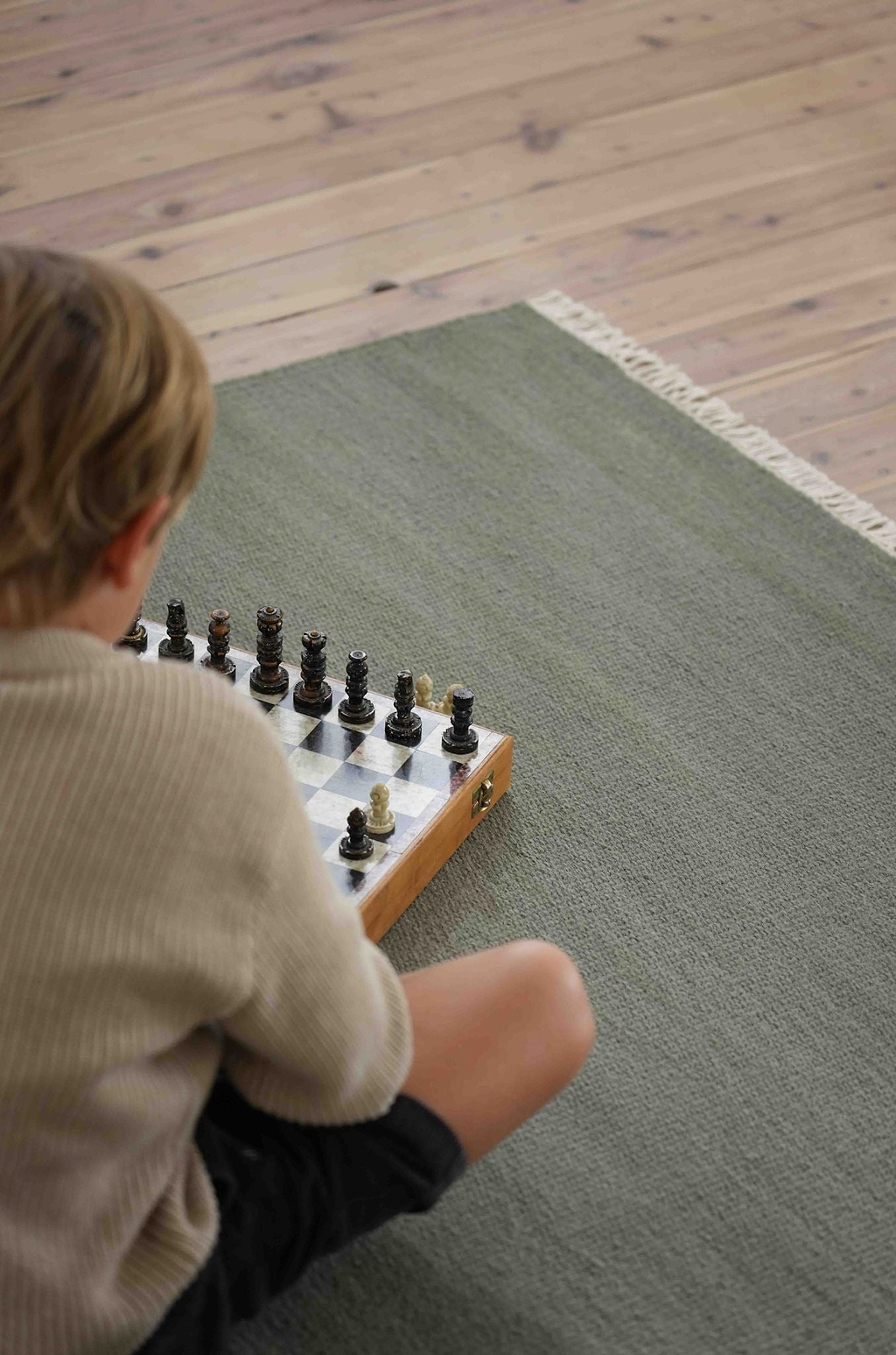 Terrain Reversible Wool Rug in Sky