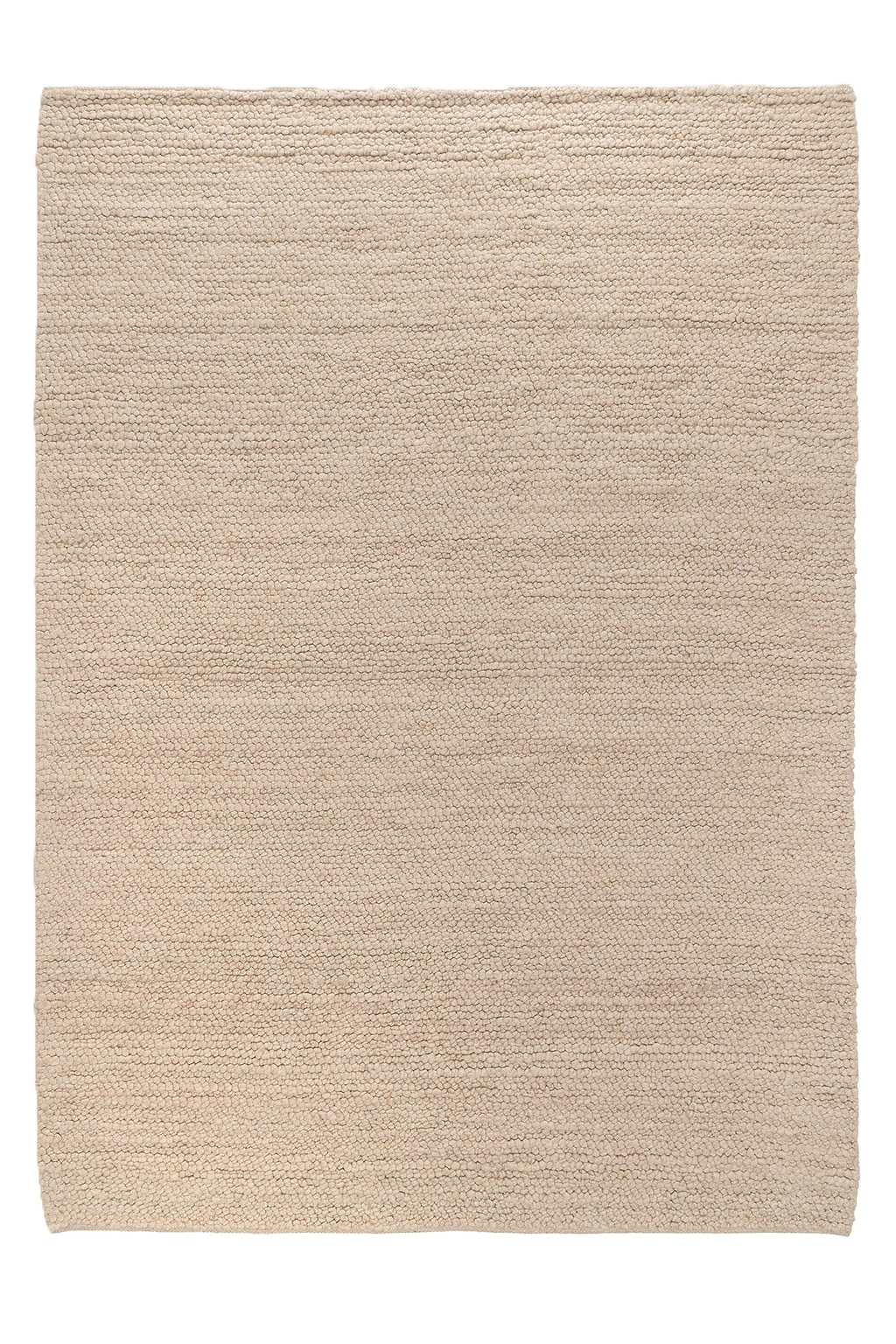 Sample of Newport Pebbly Weave Wool Rug in Beige