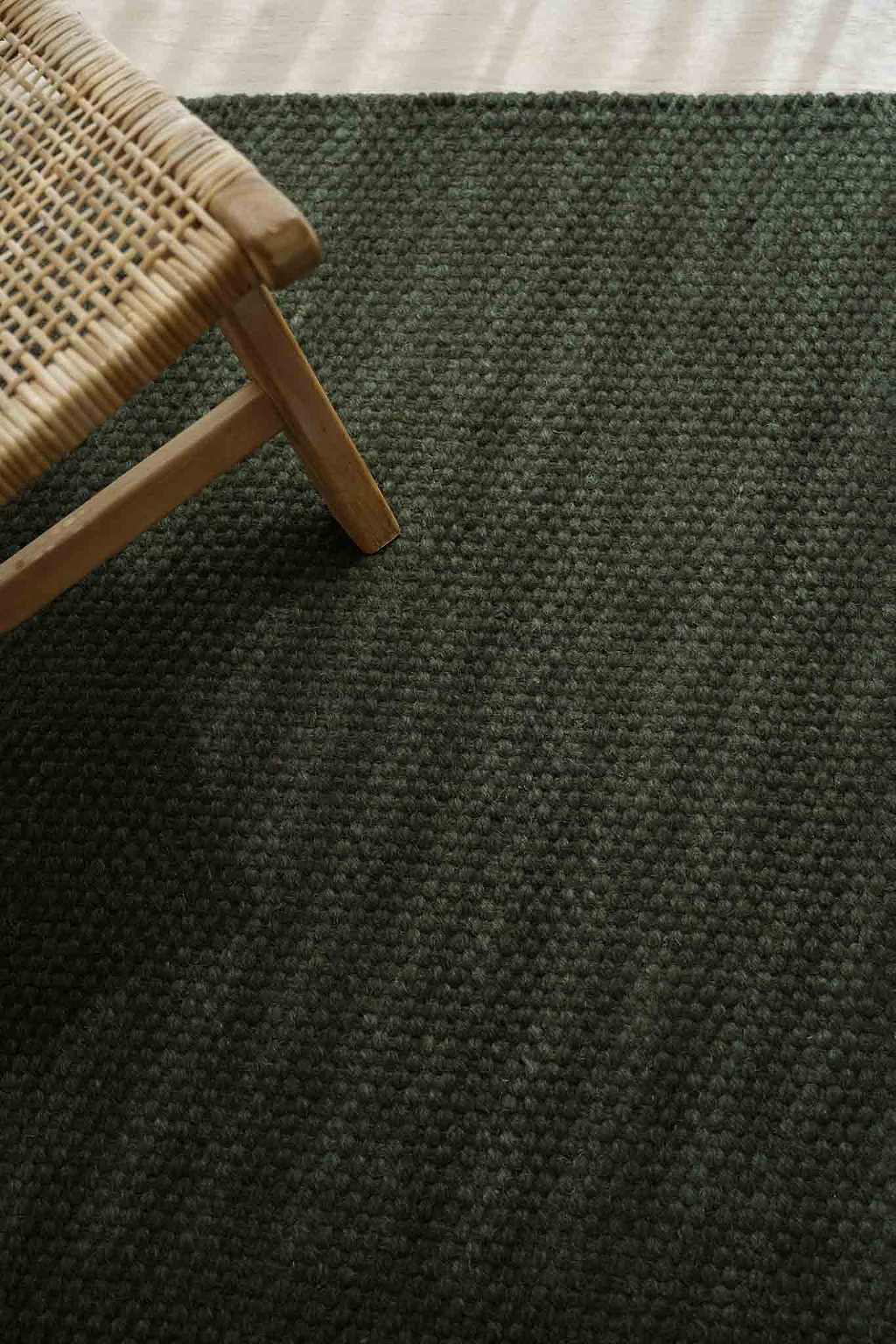 Sample of Cape Basket Weave Rug in Olive