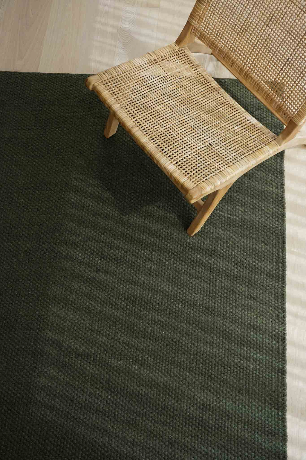 Sample of Cape Basket Weave Rug in Olive