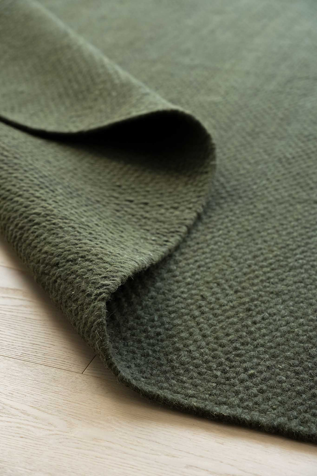 Sample of Cape Basket Weave Rug in Olive