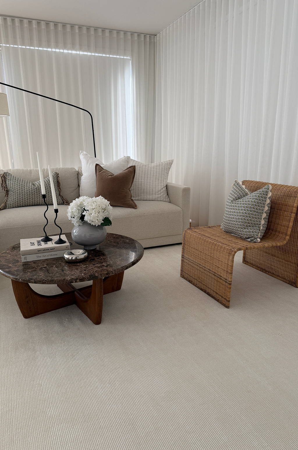 Yarra Linea Rug in Cream