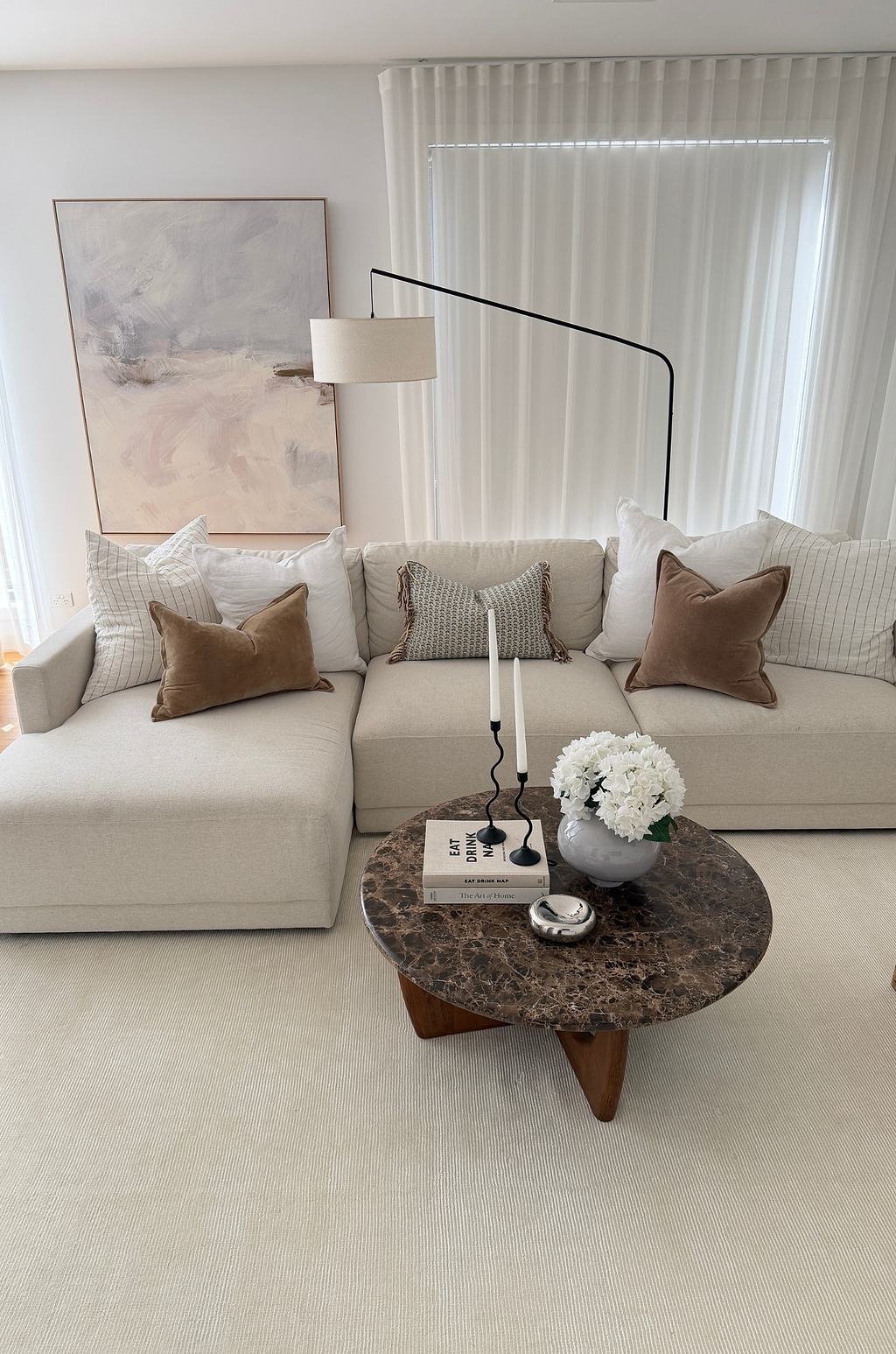 Yarra Linea Rug in Cream