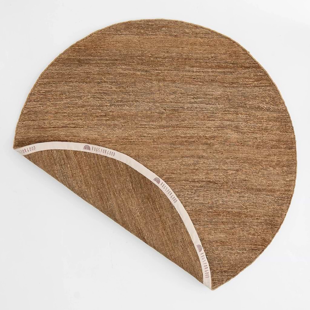 Lavanya Round Jute Rug in Natural