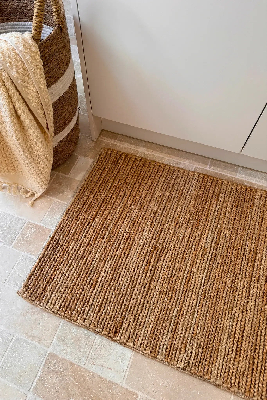 Dharma Braided Jute Doormat in Natural