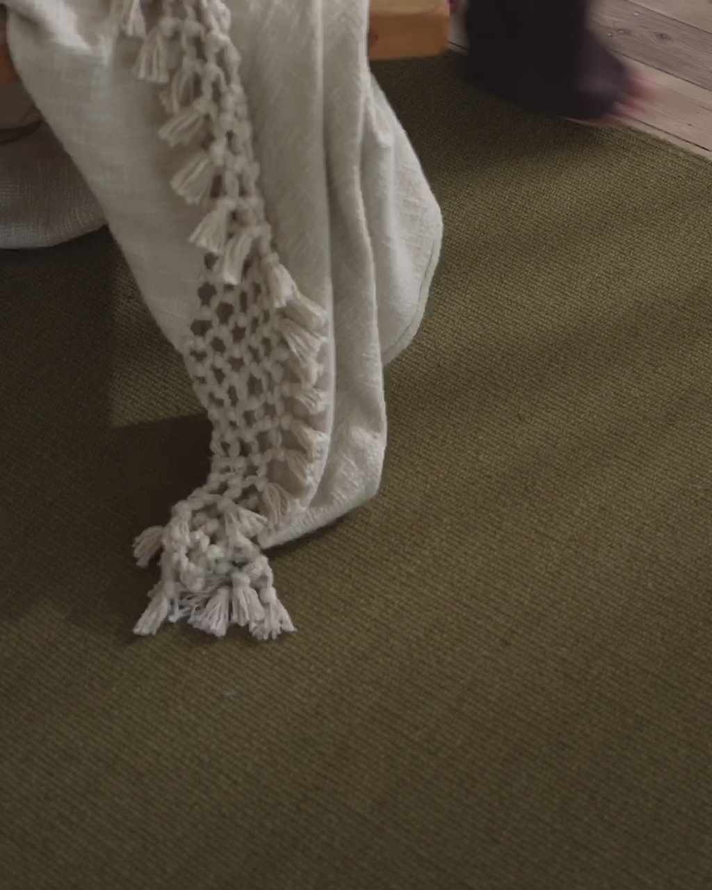 Terrain Reversible Wool Rug in Moss
