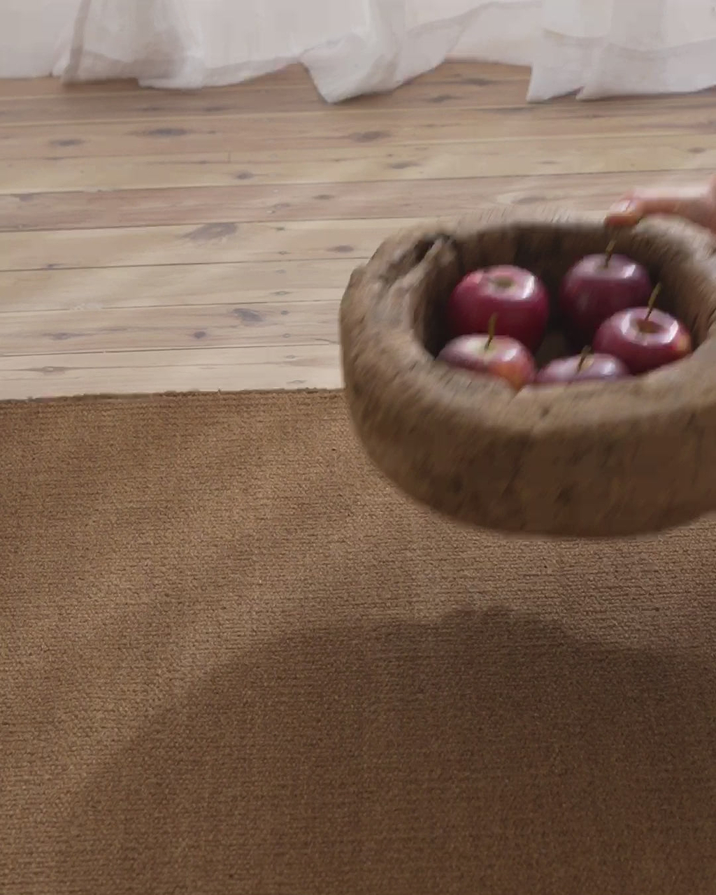 Terrain Reversible Wool Rug in Bark