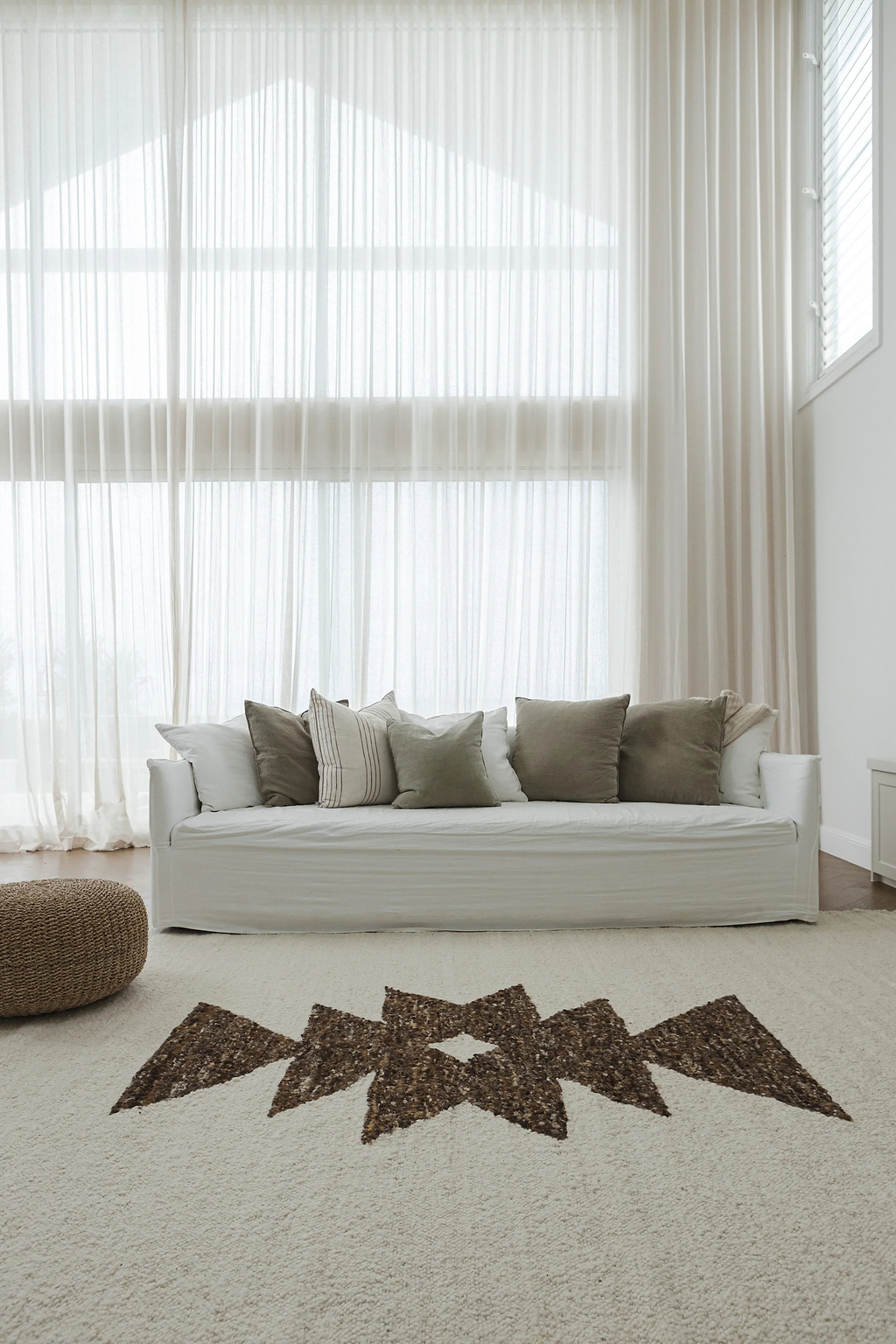 Sedona New Zealand Wool Rug in Mocha Cream