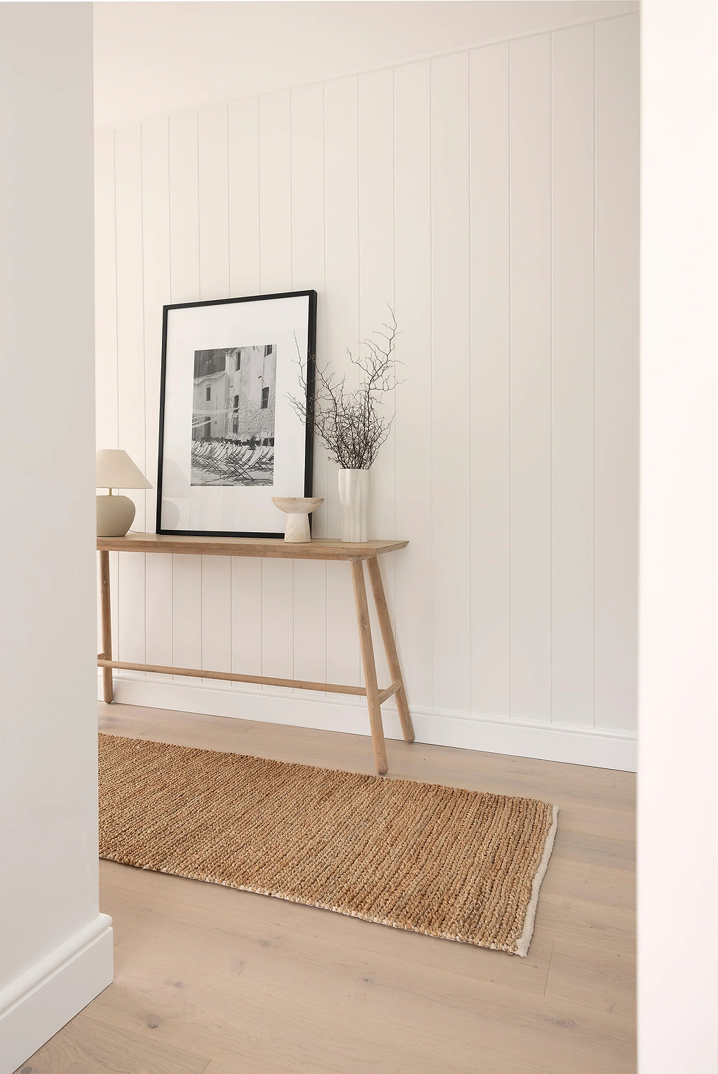 Avoca Jute Runner Rug in Natural