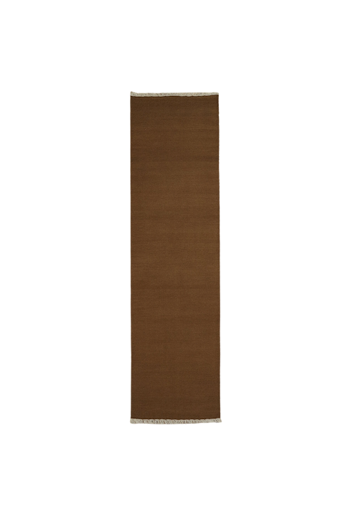 Terrain Flatweave Wool Runner Rug in Bark
