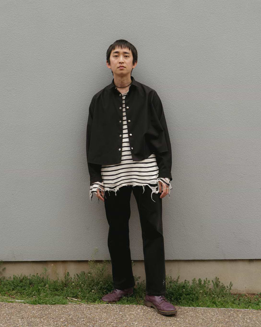 THE RERACS×1LDK×F/STORE＞レギュラーカラーAラインシャツ | コラボ