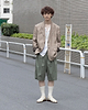 【26SS】プリーツドックショーツトラウザーズ（マルドバジル）