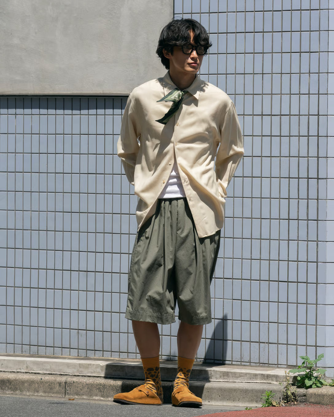 nonnotte】プリーツドックショーツトラウザーズ | ハーフパンツ
