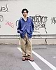 コットンチノクロスウエストアジャストパンツ