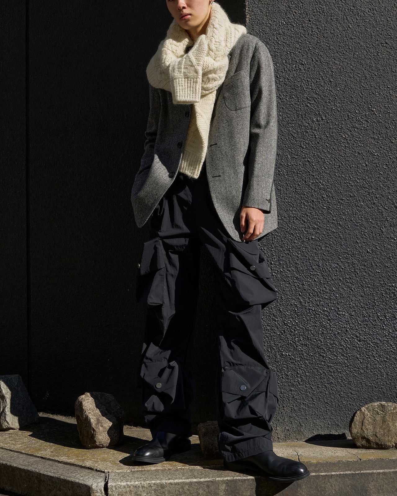 着用サイズ2／身長180cm（スタッフスナップ）