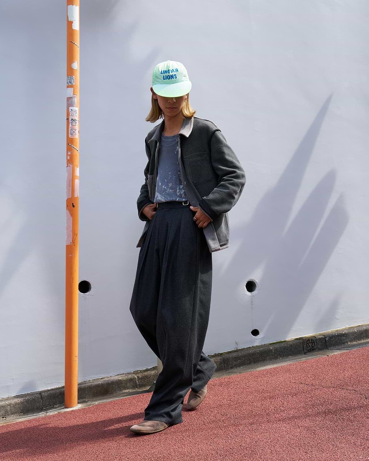 着用サイズ38／身長178cm（9人が纏うニュースタンダード
THE RERACS × 1LDK × F/STORE
コラボコレクション掲載）