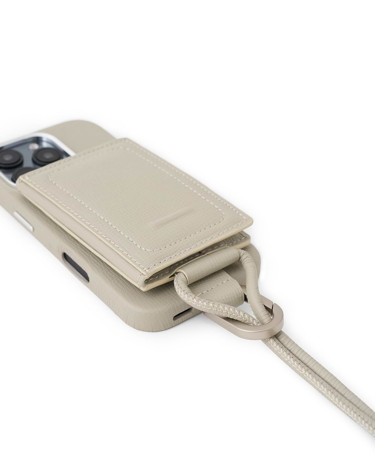 レザーストラップ付iPhoneアクセサリー カードケース