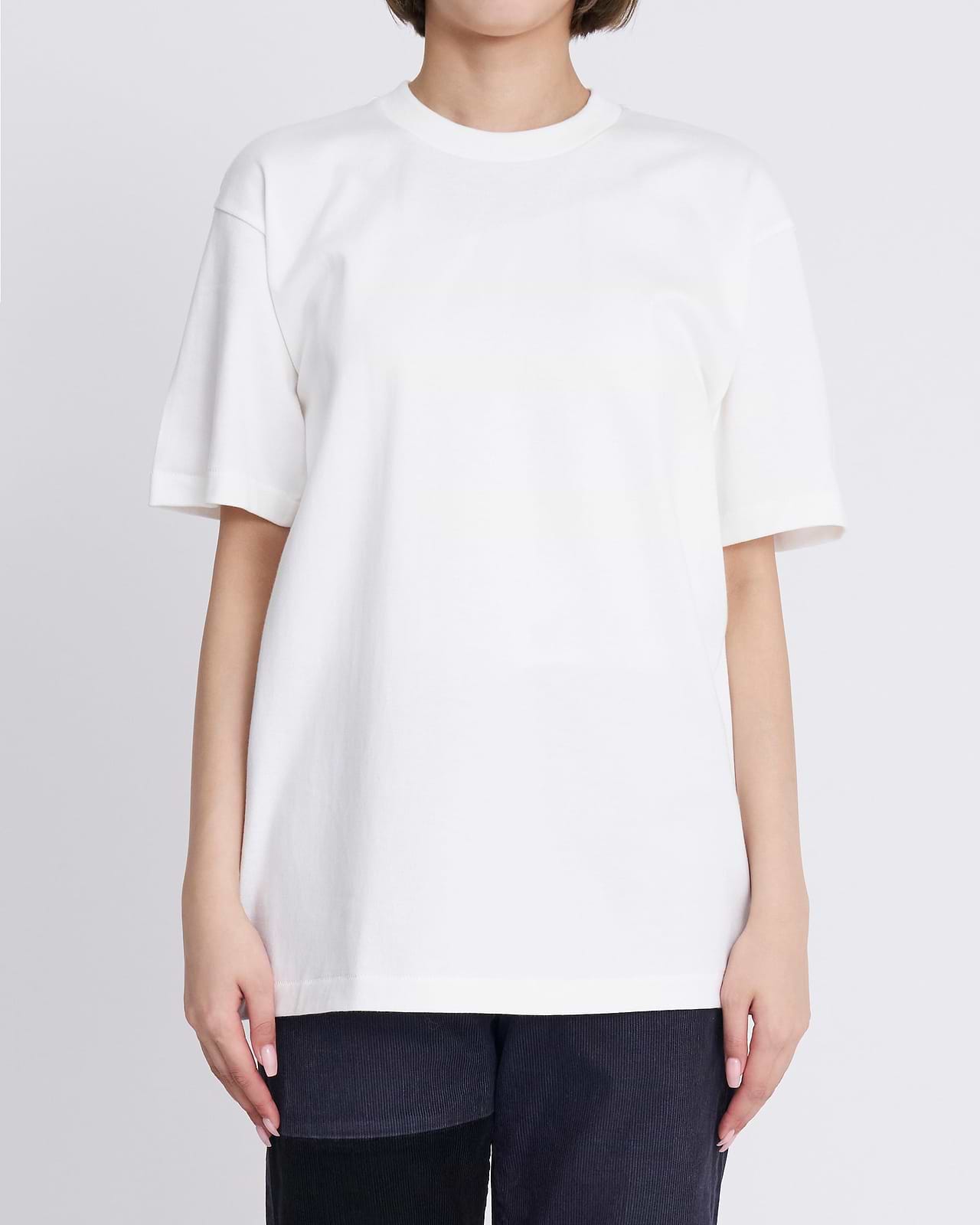 HANES T-SHIRTS SHIRO ／ クルーネックTシャツ（1枚入り）