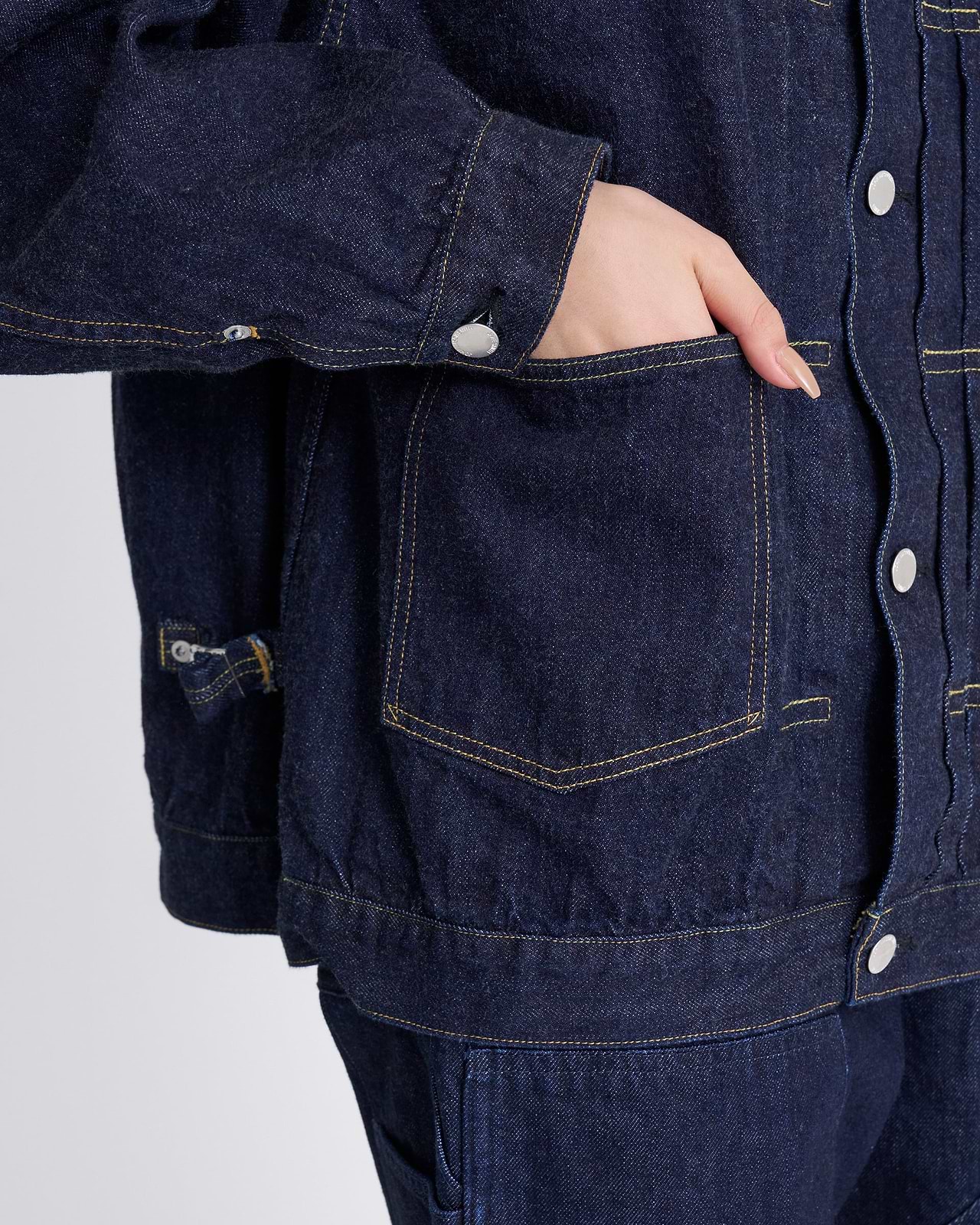 15oz セルビッチデニム トラッカージャケット ワンウォッシュ
