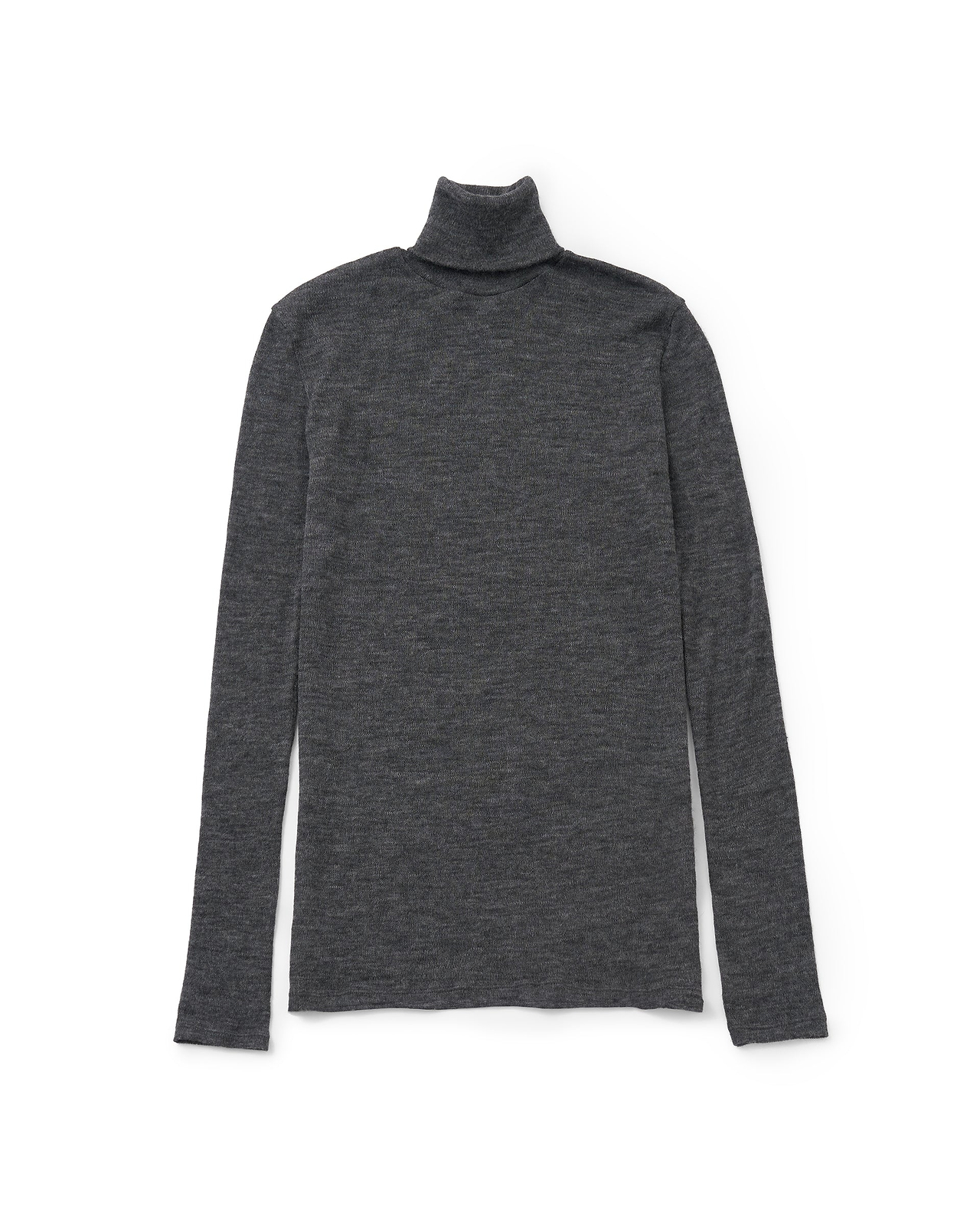 【26AW】ベビーアルパカ サーキュラーリブ（ハイネック）