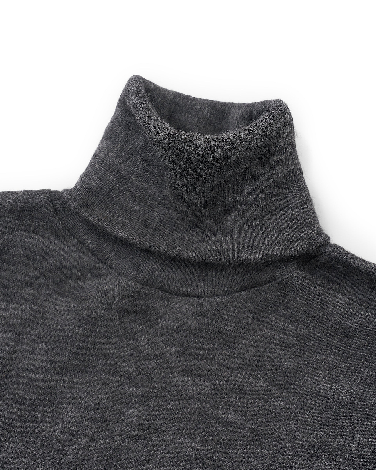 【26AW】ベビーアルパカ サーキュラーリブ（ハイネック）